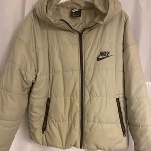 Nike Light Beige Puffer Jacket